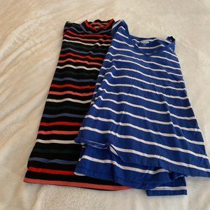 Old Navy Two Pack Striped Shirts Size XL